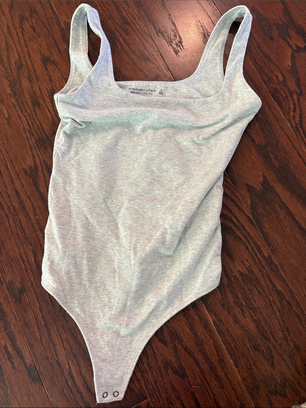 Abercrombie & Fitch Light Heather Gray Kids Tank Bodysuit